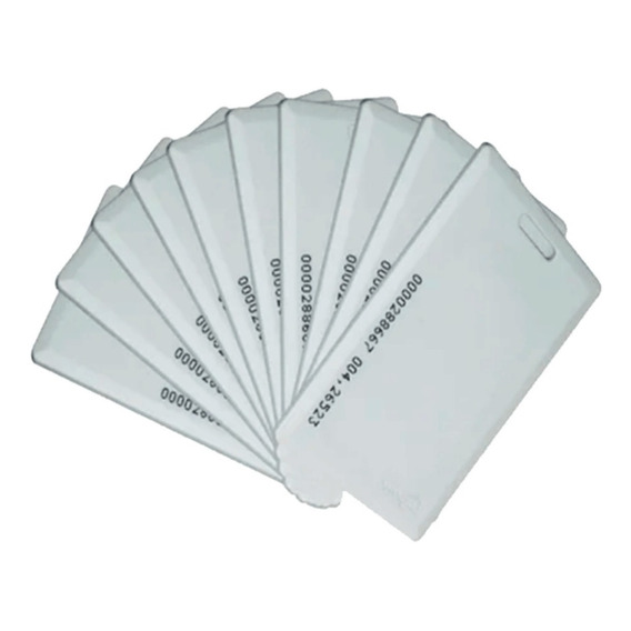 100 Tarjetas Proximidad Rfid125khz 1.88 Mm De Grosor  Zk