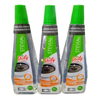 3pz  Endulzante Daily Líquido Bote Stevia  100 Ml C.u.