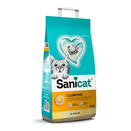 Arena Aglomerante Para Gatos Sanicat Clumpling X 5 Kg