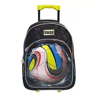 Mochila Con Carro Pelota De Futbol 18 PuLG Phi Phi Bags 102441