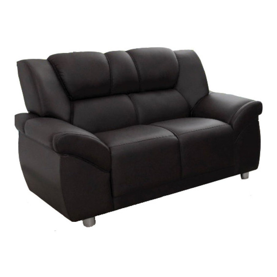 Sillon 2 Cuerpos Sofa Living Pu Negro Córdoba