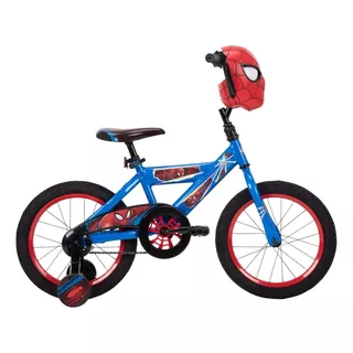 Bicicleta Spiderman Huffy R16 Marvel Para Niños Xchws C Color Azul