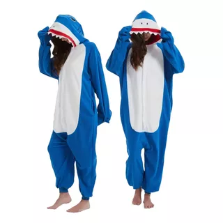 Pijama Enteros Polar Tiburón Pijamas Enterito Adultos 