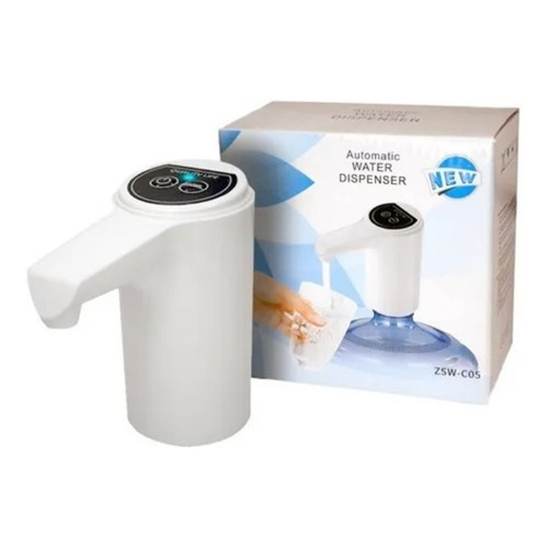 Dispensador Automático Recargable Usb De Agua/ Color Blanco