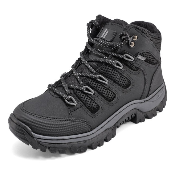 Botas Hombre Outdoor Negro Tellenzi 7-076