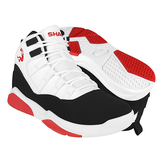 Tenis Shaq Hombre Full Press Simipiel Blanco 857026