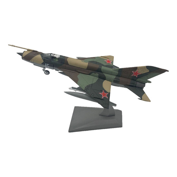 1/100 Escala Mig-21 Avión Helicóptero Modelo Fundido A