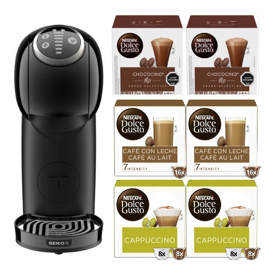 Cafetera Genio S Plus + Cápsulas De Café Lacteadas X6 Cajas