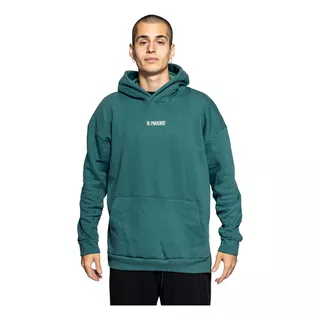 Buzo Hoodie Friza Canguro Over Capucha Hombre Estampa Shaffe