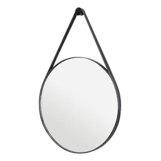 Espelho Adnet Lavabo Escandinavo 60cm+suporte Pino Preto
