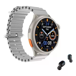 Smartwatch Redondo Masculino Tela Grande Touch Chamada Zap
