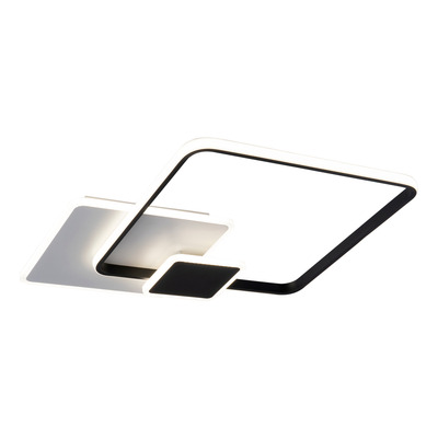 Plafon Led Texas Negro 42w Diseño Moderno Tendencia Dab