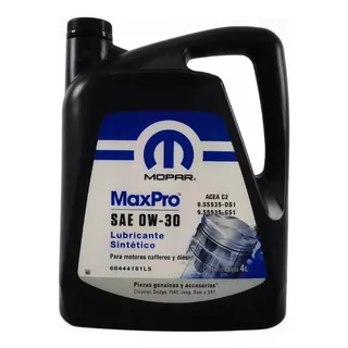 Aceite Mopar Max Pro 0w30 Fiat Tipo 4 Litros Original