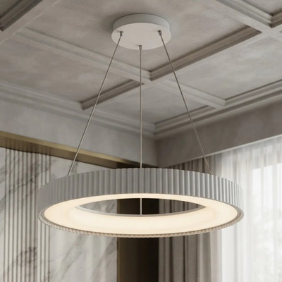 Colgante Led Nova 35w Blanco C/control 40cm Blanco