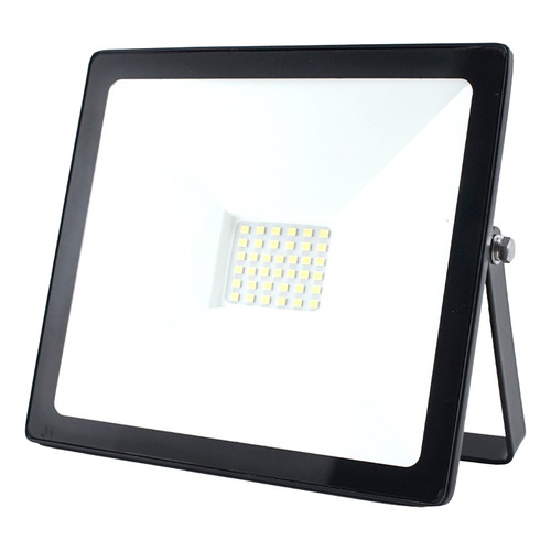 Reflector Led 30w Luz Fria Bajo Consumo Exterior Ip65 Color De La Carcasa Negro Color De La Luz Fria/dia