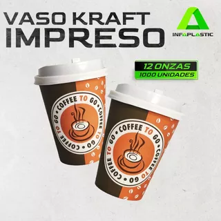 Vaso Kraft Impreso 12 Onzas 