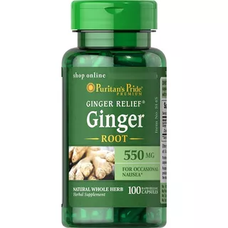 Ginger Root 550 Mg 100 Capsules - Unidad a $480