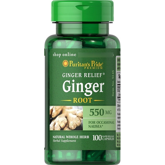 Ginger Root 550 Mg 100 Capsules - Unidad a $432