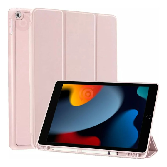Funda Para iPad 9ª 8ª 7ª Generación 10.2'' Protector+rosa