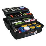 Caja Organizador Para Pesca 16'' 3 Bandejas Truper 10539 Color Negro