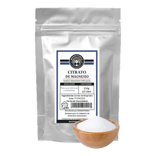 Citrato De Magnesio (250gr) 100% Puro - g a $51