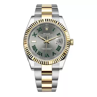 Relógio Rolex Datejust Cinza Misto Base Eta 3035 Sem Caixa