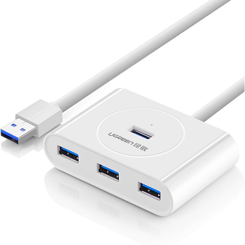 Ugreen 20283 USB Hub 4 Puertos Usb 3.0 1m blanco 5Gbps