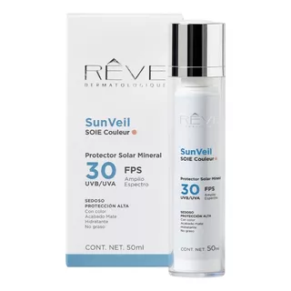 Reve Protector Solar Mineral Sunveil Soie Couleur, Fps30 50ml