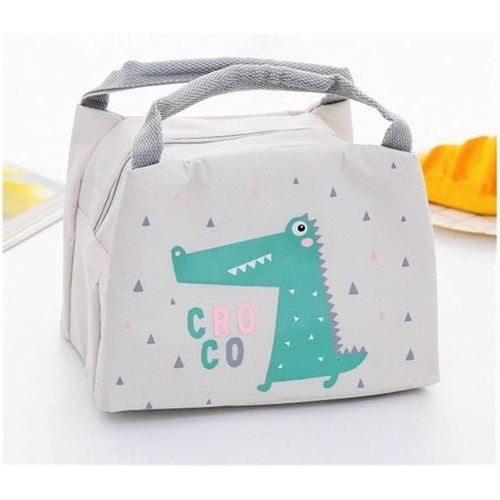 Lunchera Bolso Térmico Vianda Escolar Conservador Infantil Color Beige