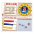 Pizarra Magnética Doble Para Niños Educativa C/ Accesorios