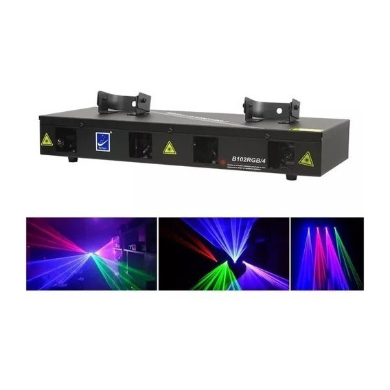 Laser 4 Bocas Colores Audioritmico Dmx Big Dipper B102/rgb4