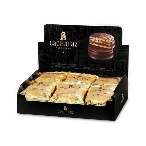 Alfajores Cachafaz De Chocolate 12u Regaleria - Sweet Market