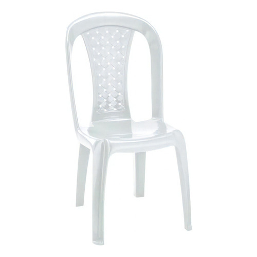 Silla De Jardín Rimax Virgen Salsa Color Blanco 1 Cuerpo 87.5cm X 46.5cm X 52.5cm