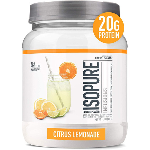 Isopure Infusions Limonada Cítrica 2-carb Polvo 400g Sabor Limón