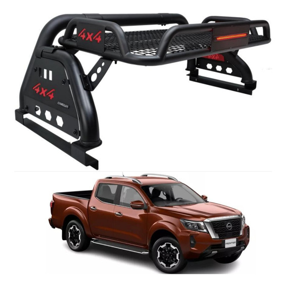 Roll Bar Canastilla Nissan Np300 Frontier 2016 A 2023 C/ Led