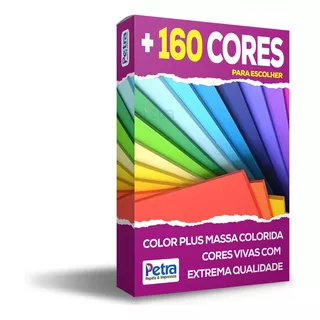 Papel Color Plus A4 - 180g/m2 Com 50 Folhas