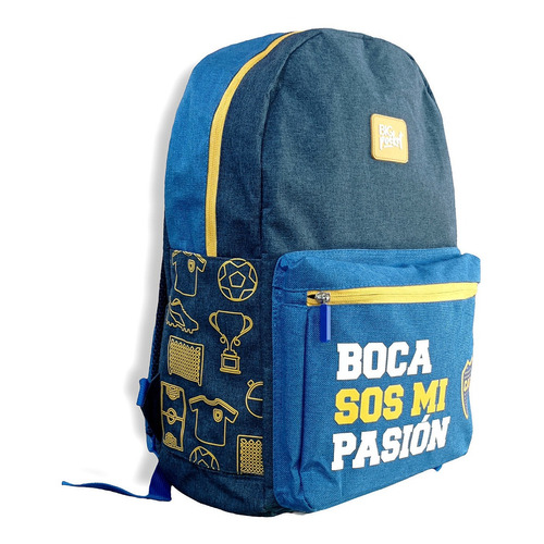 Mochila Boca Juniors Licencia Oficial 17 PuLG Orig 43x29x13