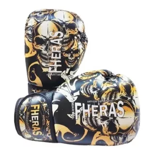 Luva Muay Thai E Boxe Fheras Caveira