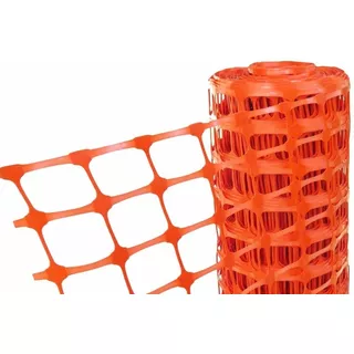 Malla Seguridad Naranja Red Plástica Obra Oferta 1x50 Metros