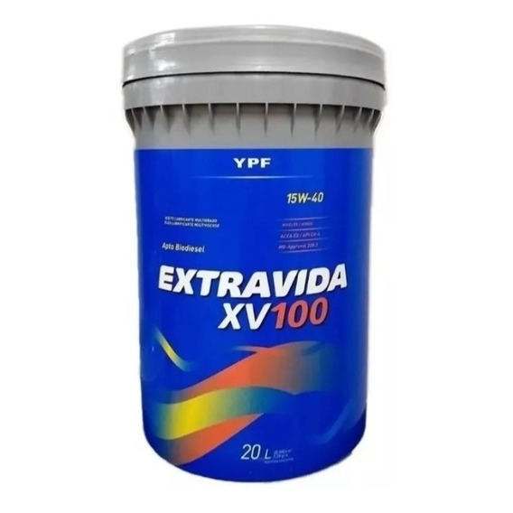 Ypf Extra Vida Xv100 15w-40  - Balde 20 Litros