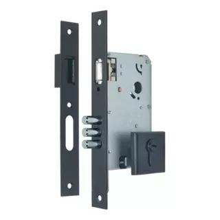 Fechadura Rolete Magnético, Porta Pivotante, Cilindro 100 Mm Cor Preto