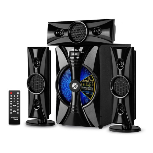 Steelpro Minicomponente Home Theater 8,000 W - Armony - b3.1 Color Negro Potencia RMS 475 W