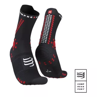 Calcetín Trail Pro Racing Socks V4.0 Black/red Compressport