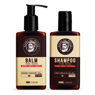 Kit Basico Barbudo Barba Lenhador Shampoo + Balm Oferta