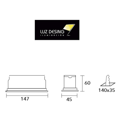 Spot Embutir 5 Luces 10w Gyon N Antideslumbrante Lucciola