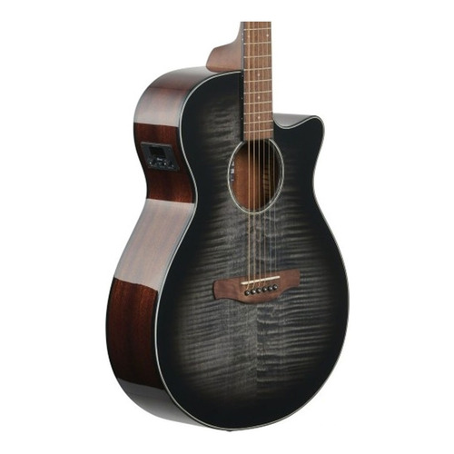 Guitarra Electroacústica Ibanez Aeg70-tch Charcoal Burst Color Transparent charcoal burst Material del diapasón Nogal Orientación de la mano Diestro