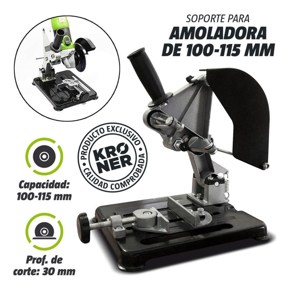 Soporte Para Amoladora Angular Universal Apto Banco Color Negro