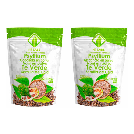 X2 Fibra Psyllium Linaza Alcachofa Noni T - g a $50