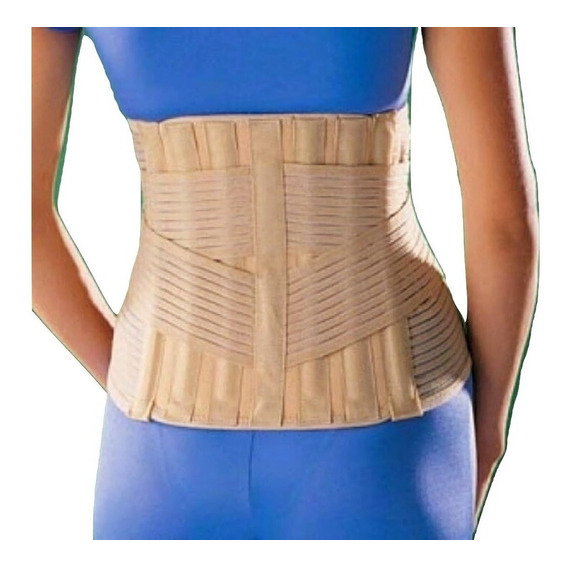 Faja Corset Sacro Lumbar Alta C Ballenas Columna Ortopedica