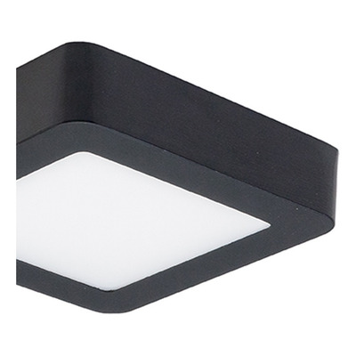 Plafon Led 6w Cuadrado Negro Moderno Calidad Luz Desing 